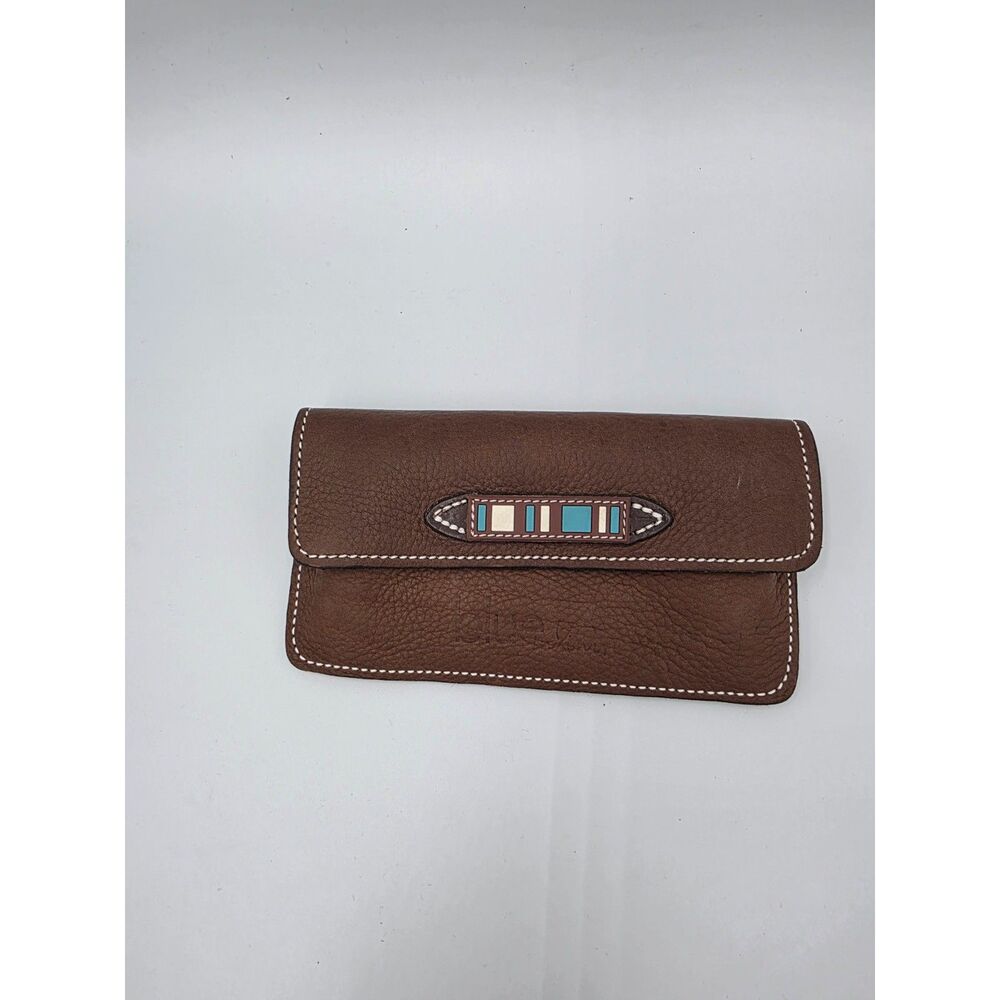 Voltaire Saddlery Blue Leather Phone Belt Pouch Havana Brown Fits 6 inch phone